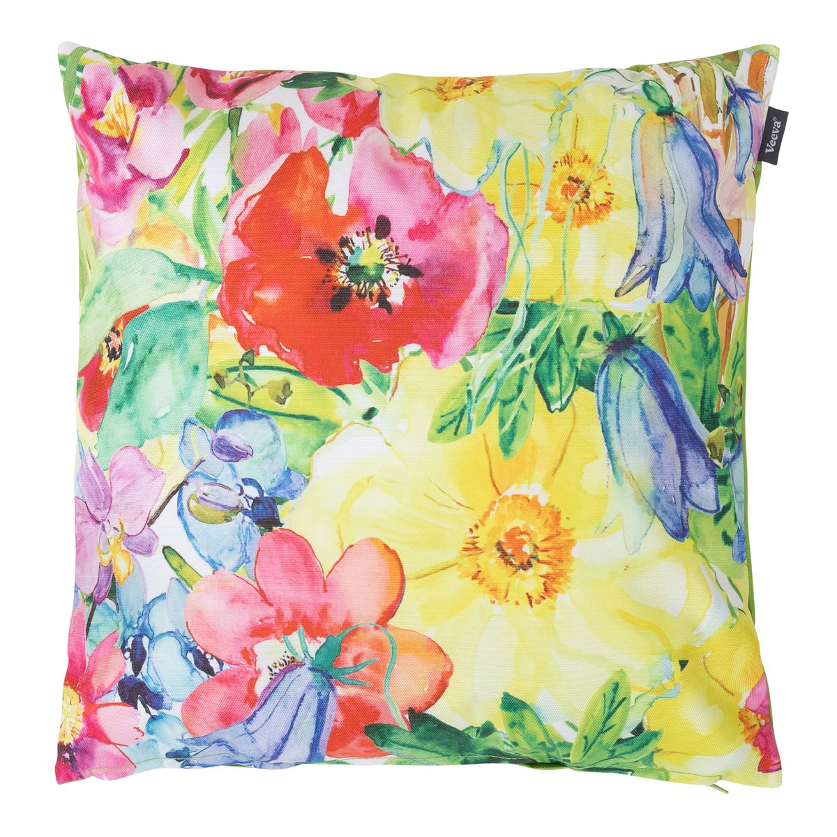 Coussin extérieur, FLORAL fleurs vertes, VEEVA