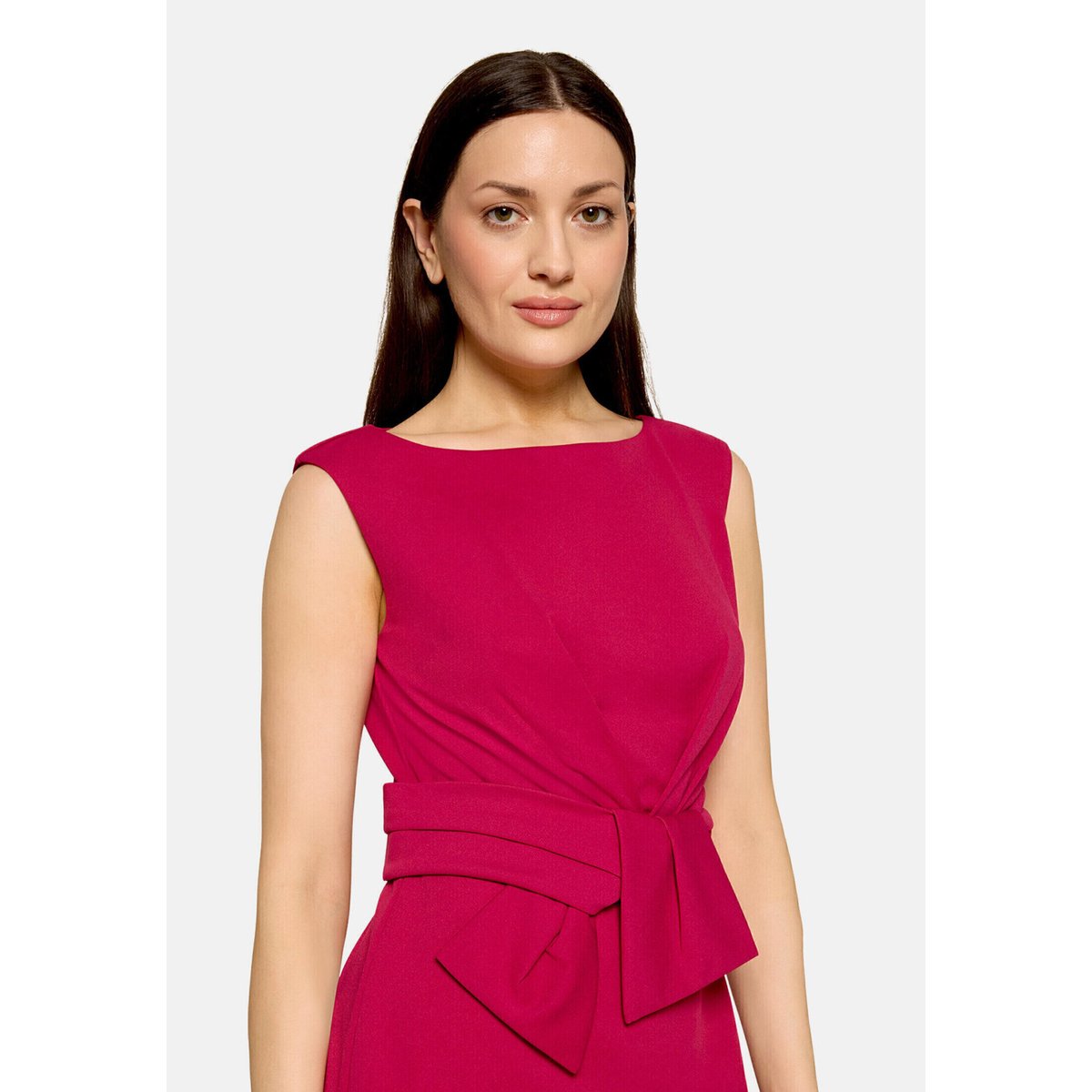 Robe droite longueur genoux dark raspberry, VERA MONT