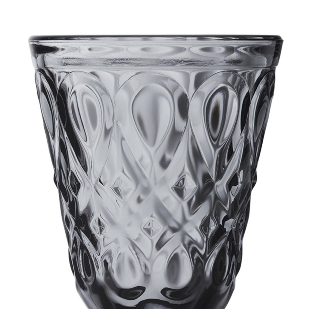 Lot de 6 verres à eau anthracite, LYONNAIS anthracite, LA ROCHERE