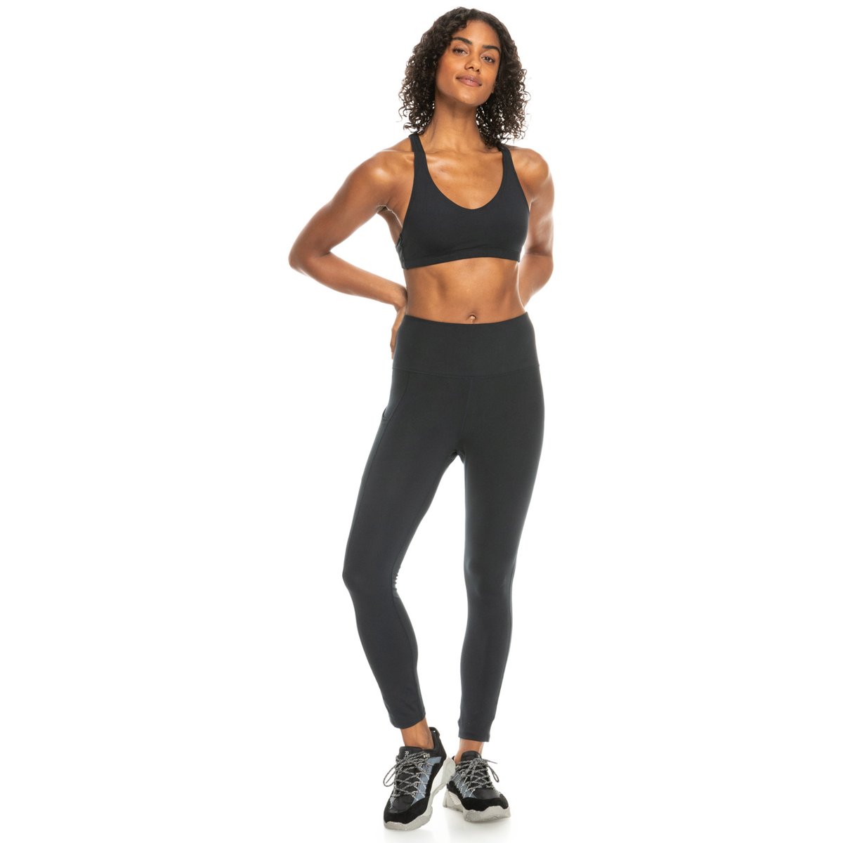 Legging de sport HEART INTO IT ANKLE. noir anthracite, ROXY