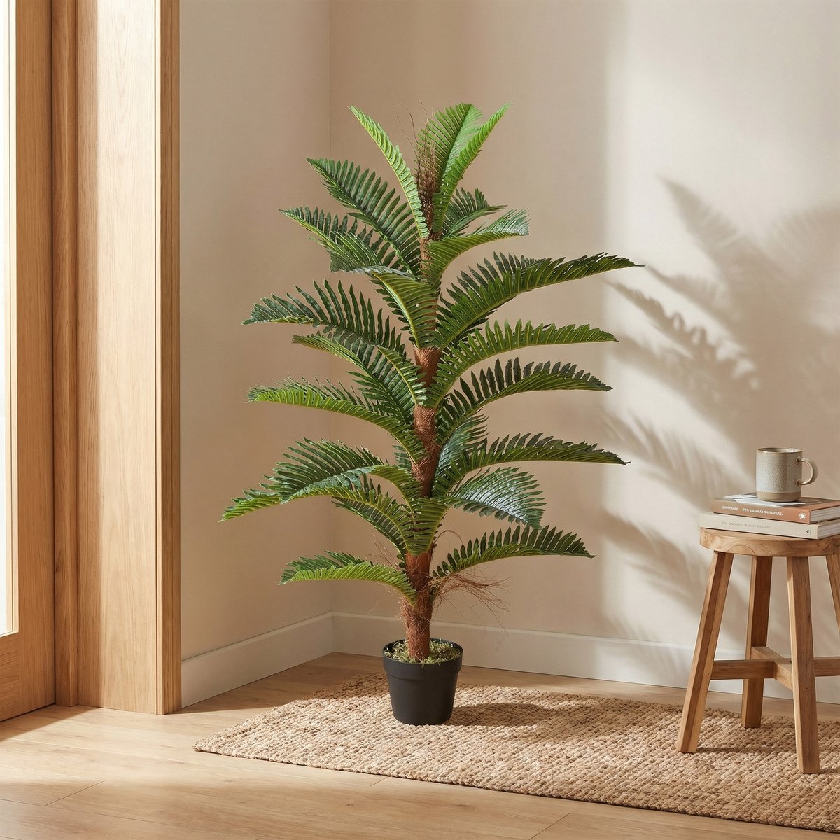 Palmier artificiel PEVA Vert Émeraude vert, HOMCOM