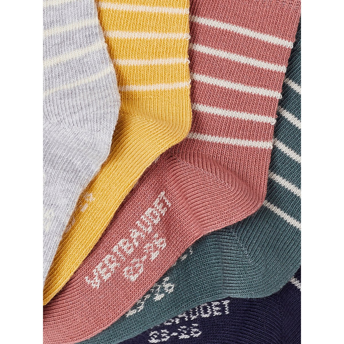 Lot de 5 paires de chaussettes assorties, VERTBAUDET