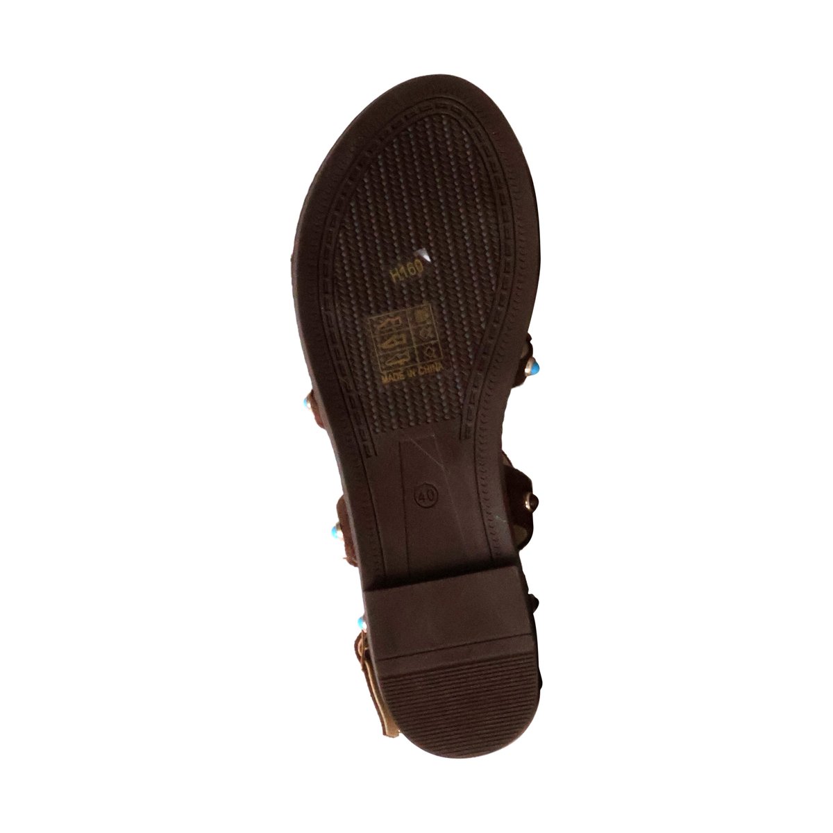 Sandales Plates à Brides Paris marron, ENZA NUCCI