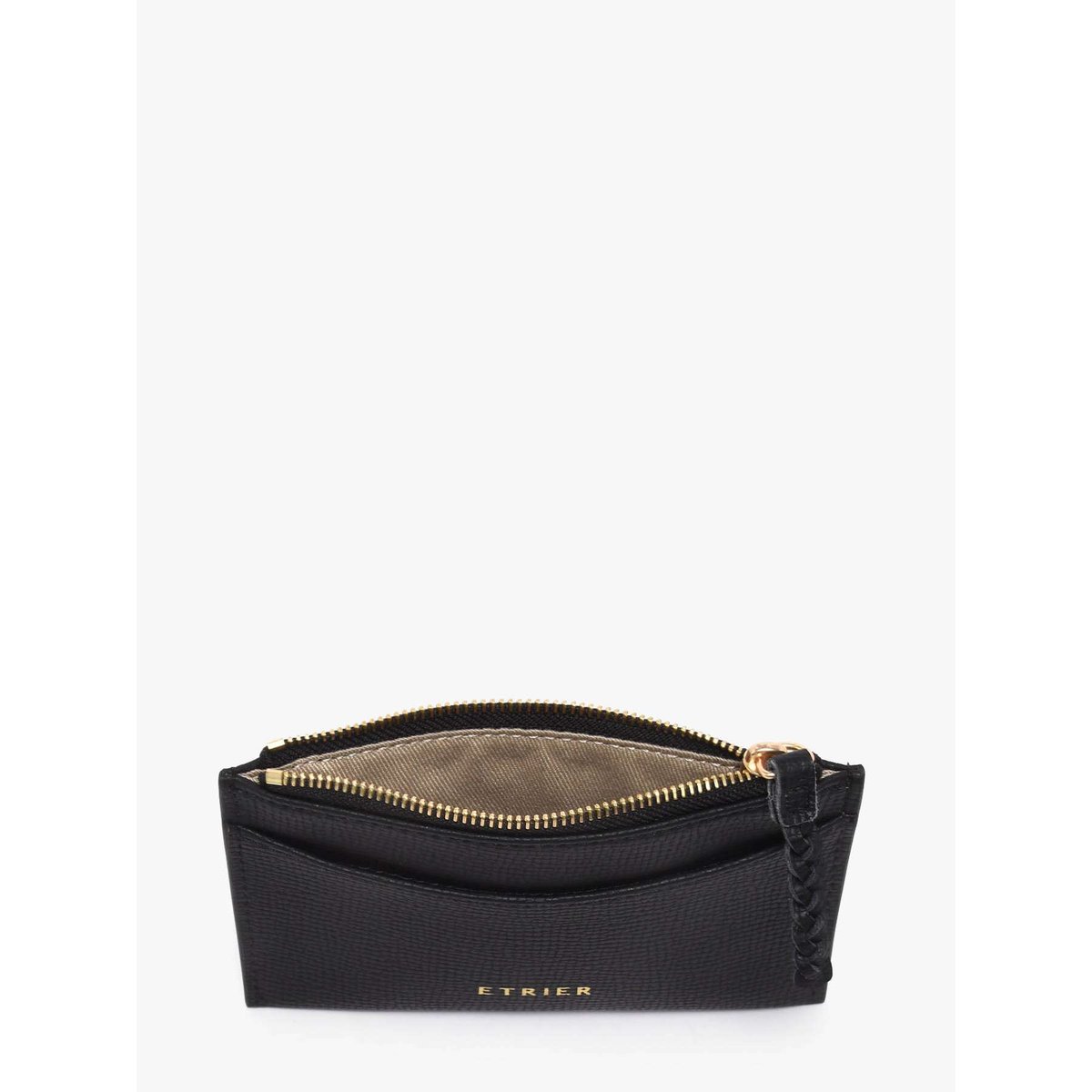 Porte-cartes cuir noir, ETRIER