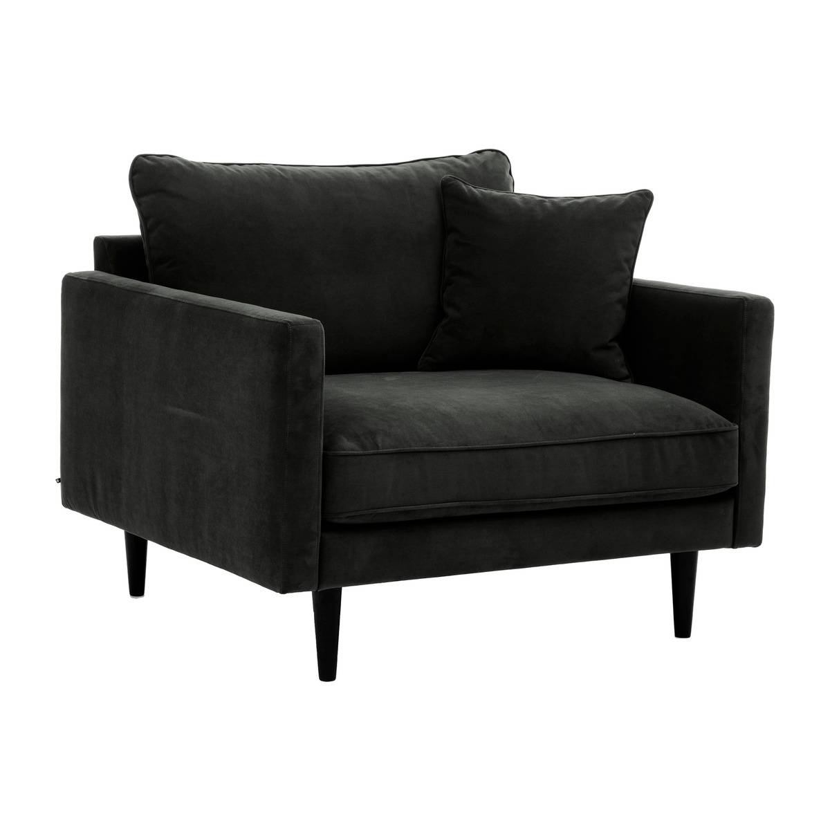 Fauteuil en velours CANDICE vert kaki, ATMOSPHERA