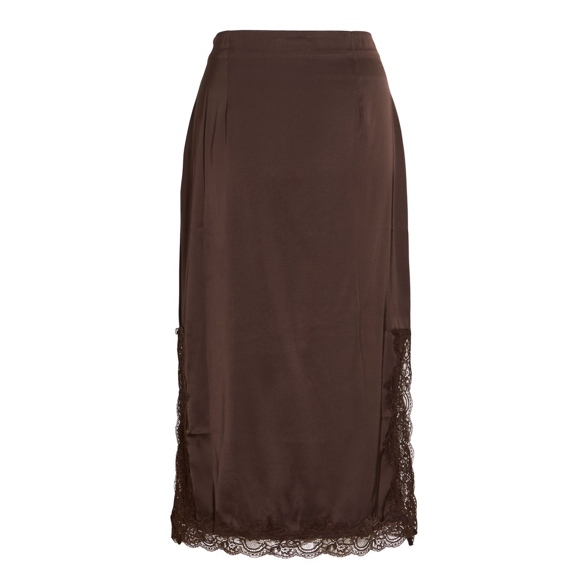 Jupe Mi-Longue marron - coffee bean1, VILA