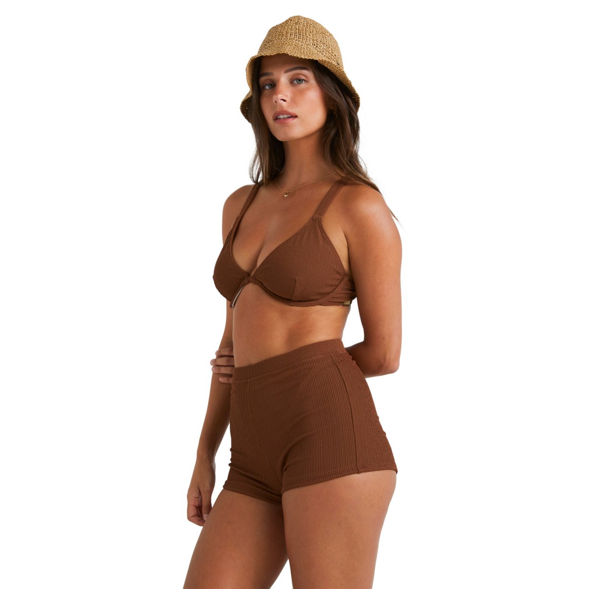 Haut de bikini à armatures bonnet D SUNRAYS REESE marron toasted coconut, BILLABONG