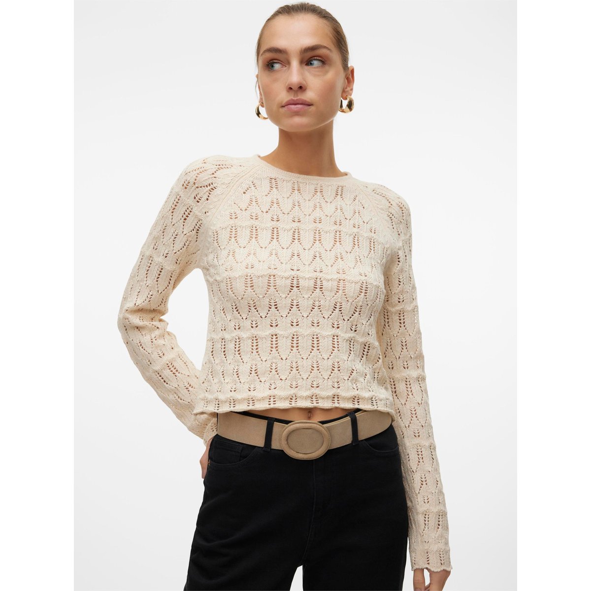 Pull En Maille birch, VERO MODA