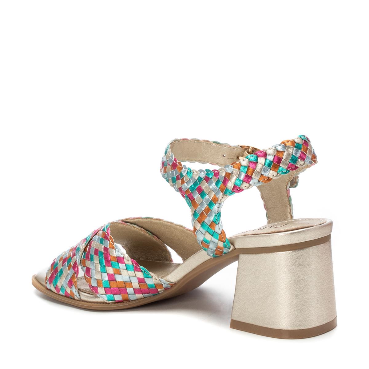 Sandale Talon Entreprise Boucle multicolore, CARMELA