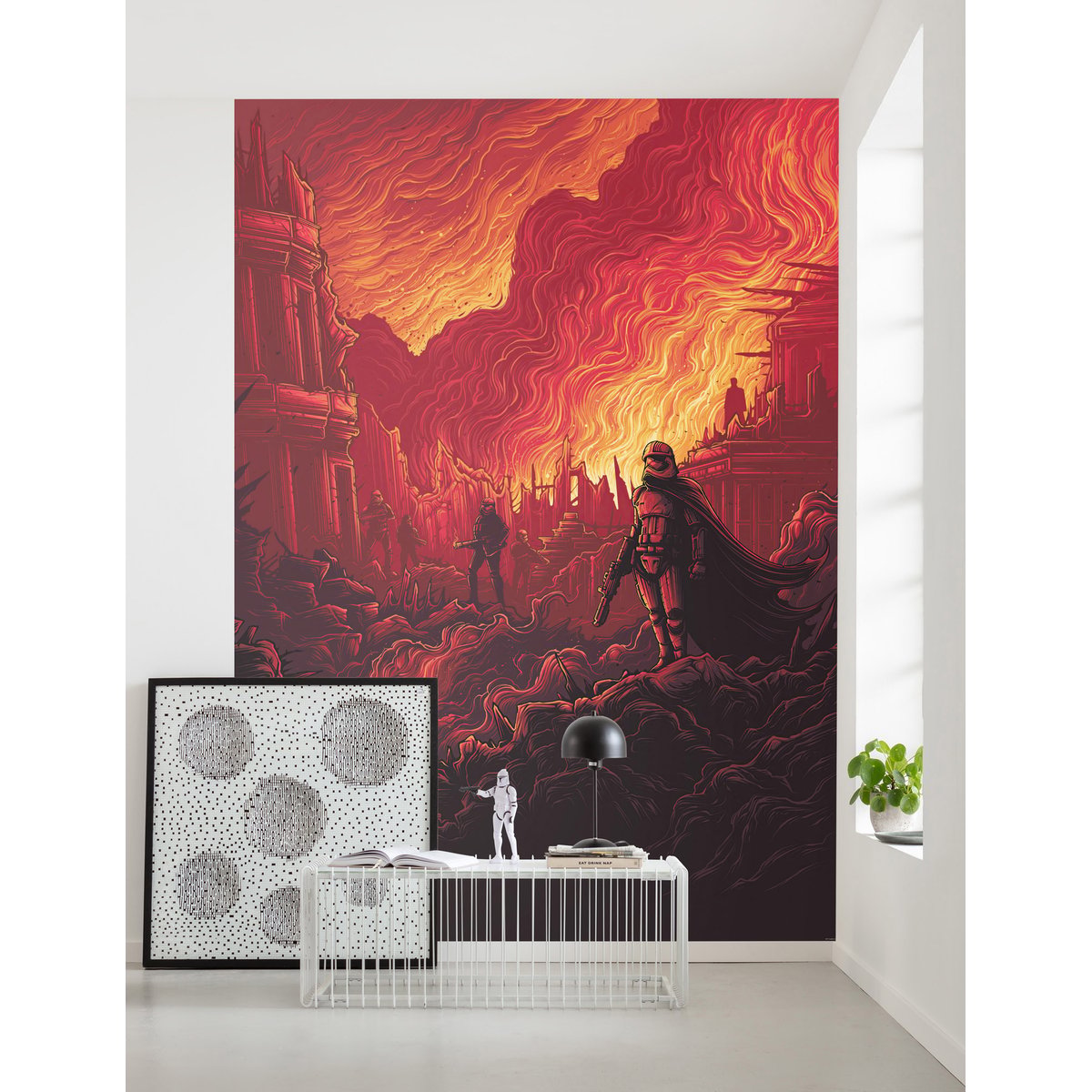 Papier peint Komar - Star Wars First Order Purge - 200 x 280 cm orange, HEXOA
