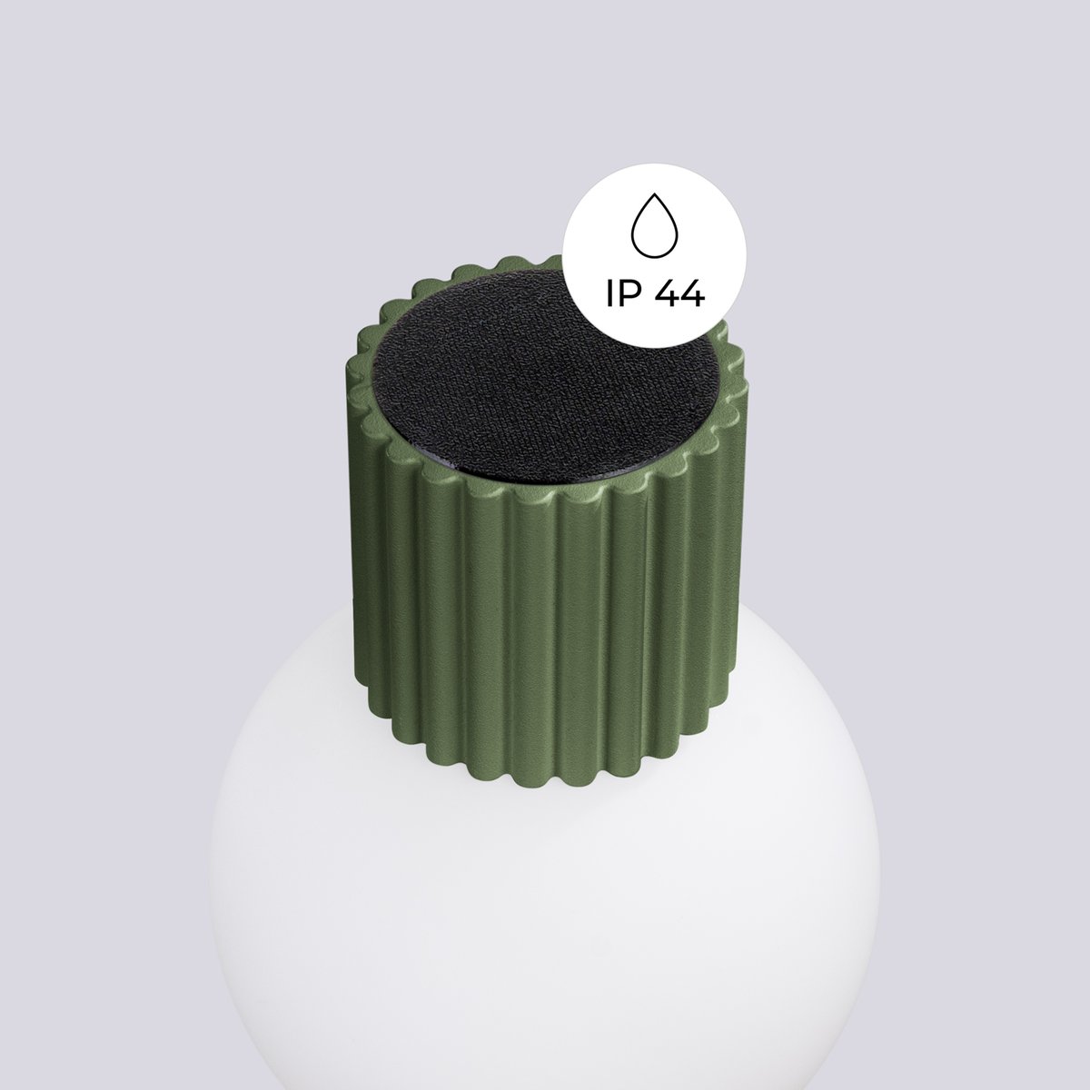 Applique Aluminium Vert Olive G9 1 Halo vert, EDEN