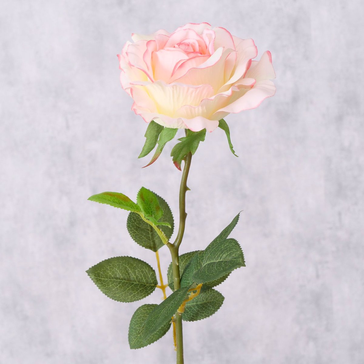 Rose fleur artificielle 11x11x59cm rose, WADIGA