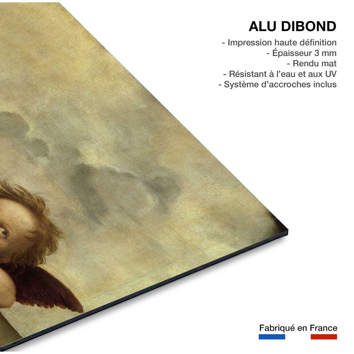 Tableau détail de la Chapelle Sixtine par Raphael tableau alu dibond, HEXOA