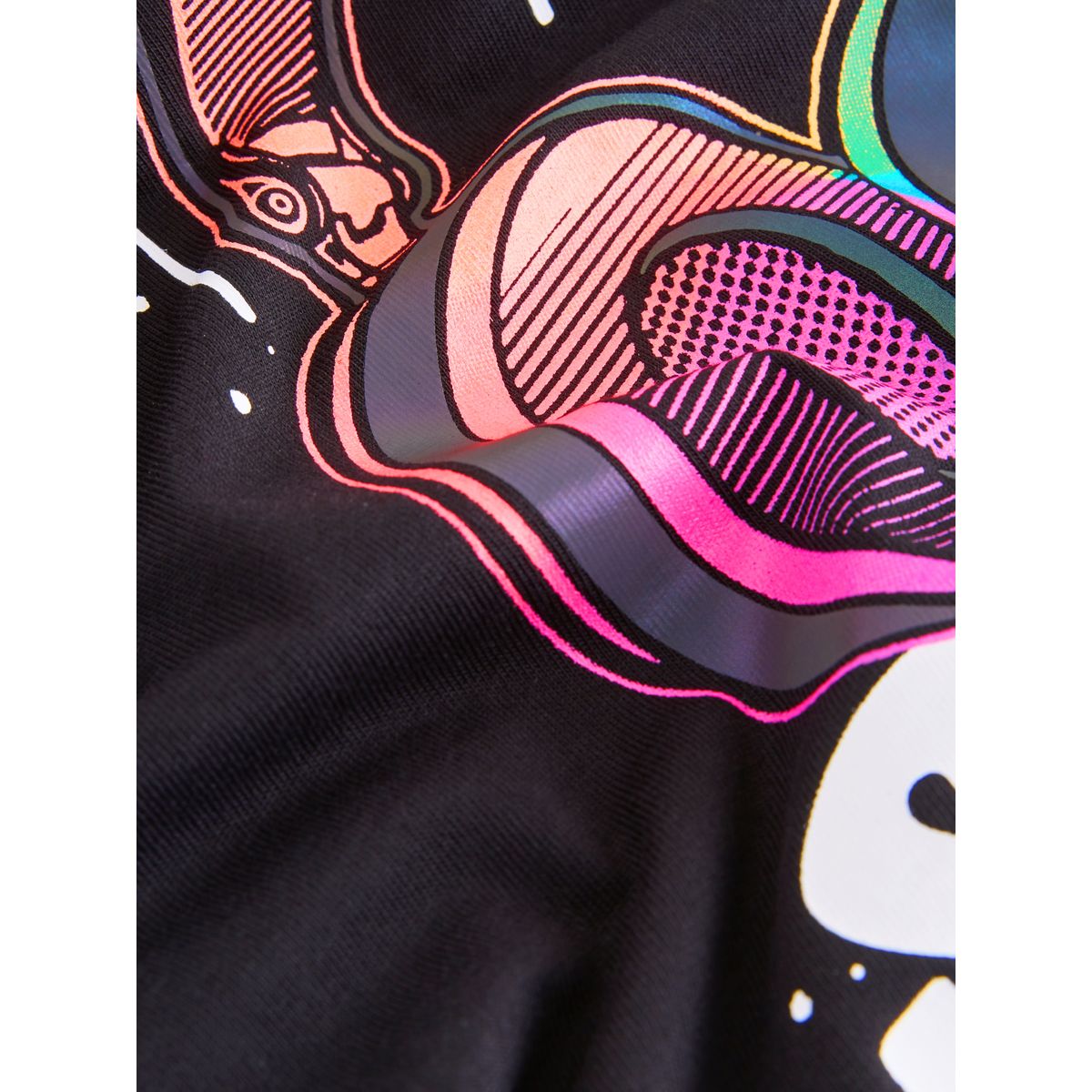 T-shirt graphique à manches courtes casque noir, NEXT
