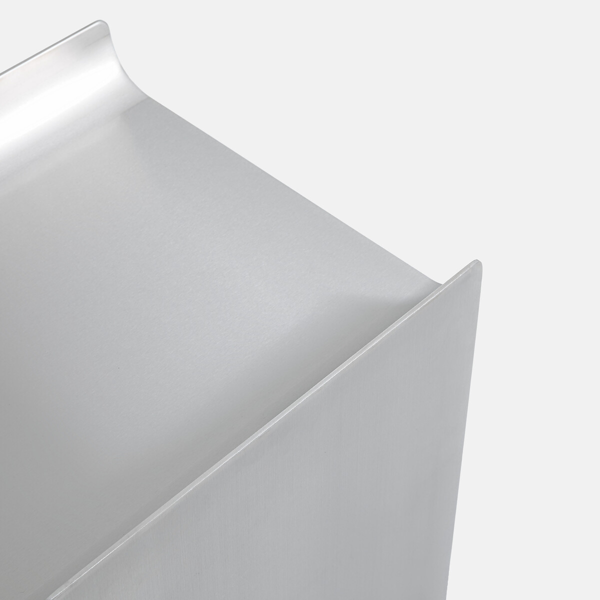 Bout de canapé double plateau, en acier inox finition chromée, LEIRA chrome, LA REDOUTE INTERIEURS