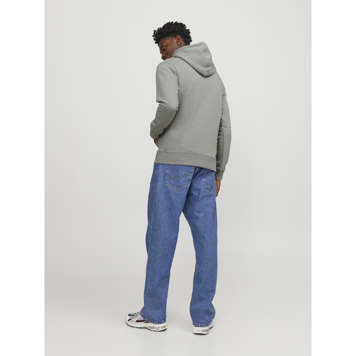 Sweat à capuche Star Basic grise - ultimate grey, JACK & JONES