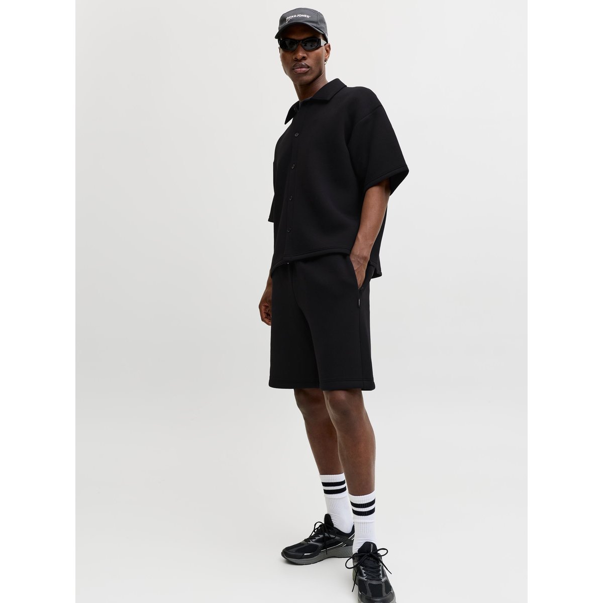 Short À Jambe Large noire - black, JACK & JONES