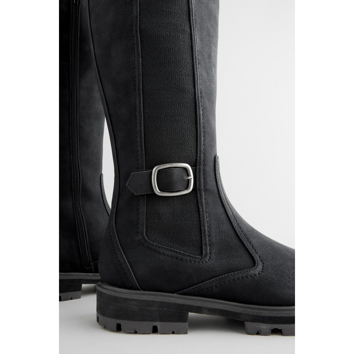 Bottines chelsea avec boucle noir, NEXT