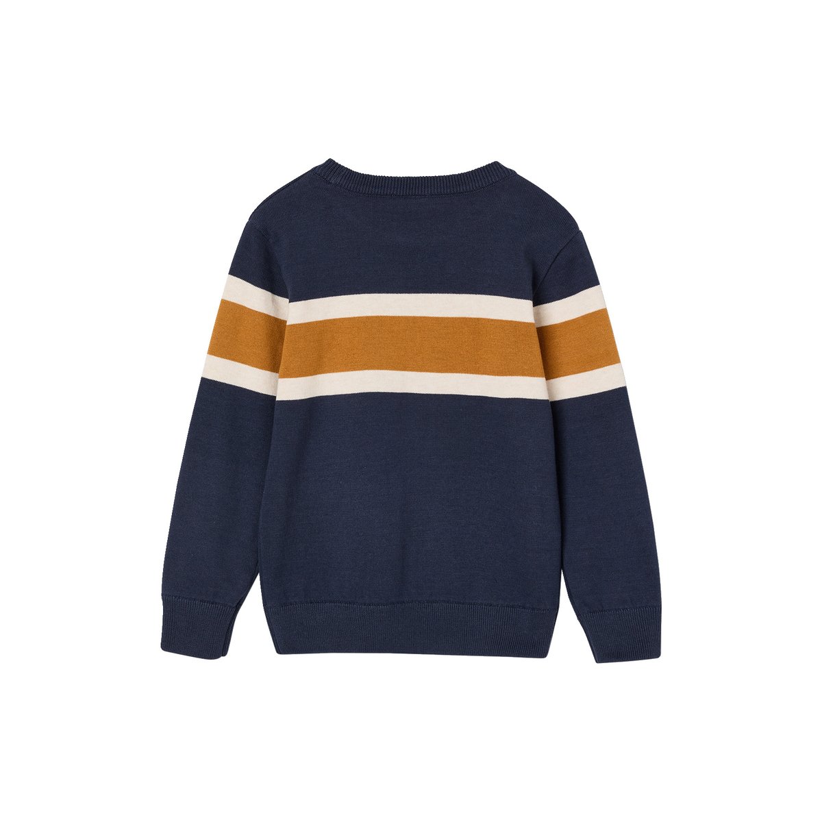 Pull col rond marine, VERTBAUDET