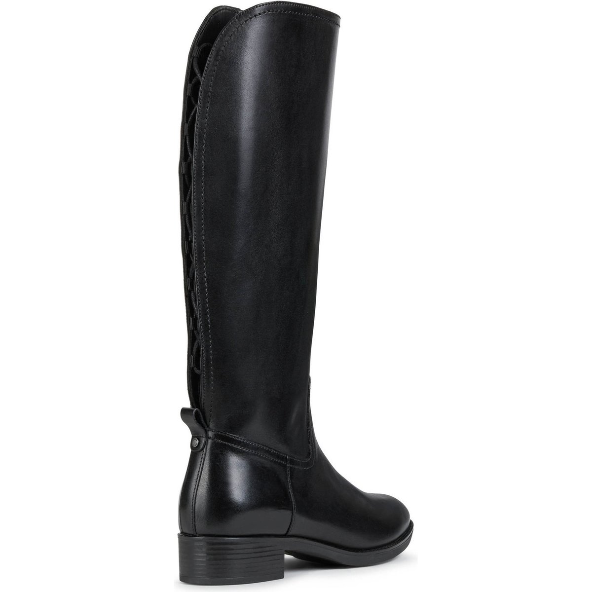 Bottes talon large noir, GEOX