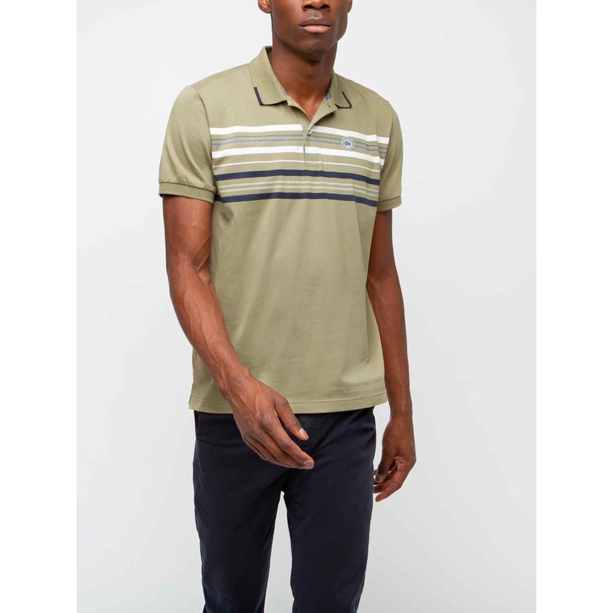 Polo manches courtes ELYAMPOL14408 lichen, TBS
