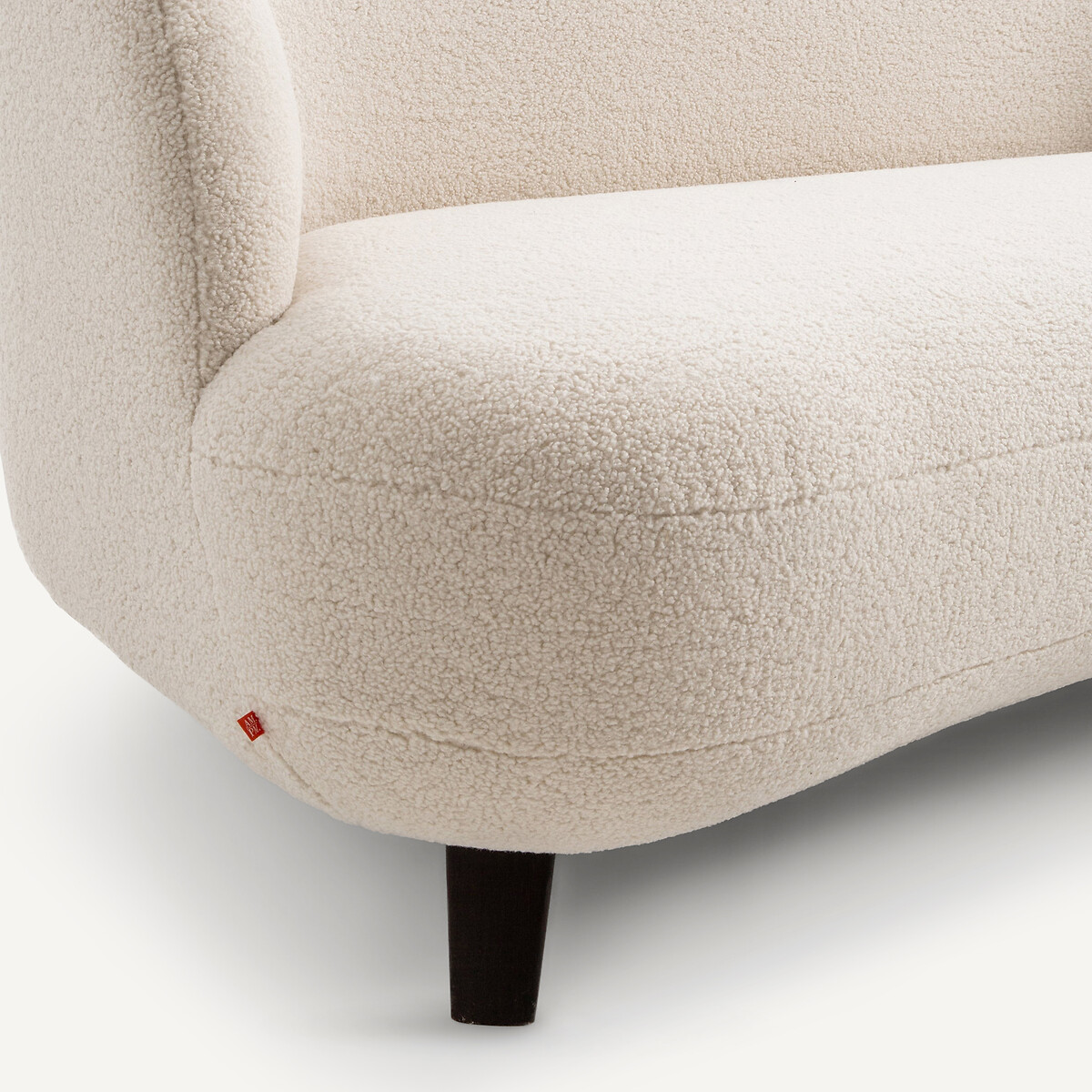 Canapé XS polyester, en bouclette, ROSEBURY craie, EMMANUEL GALLINA X AM.PM