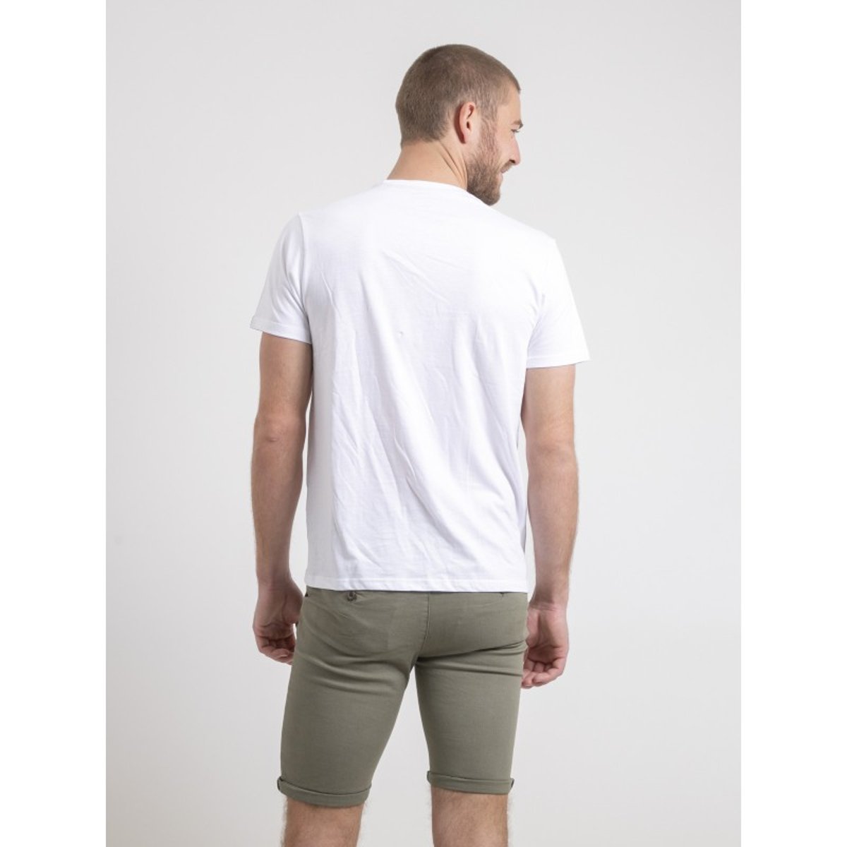 T-shirt Col Rond Pur Coton Noulame blanc, RITCHIE