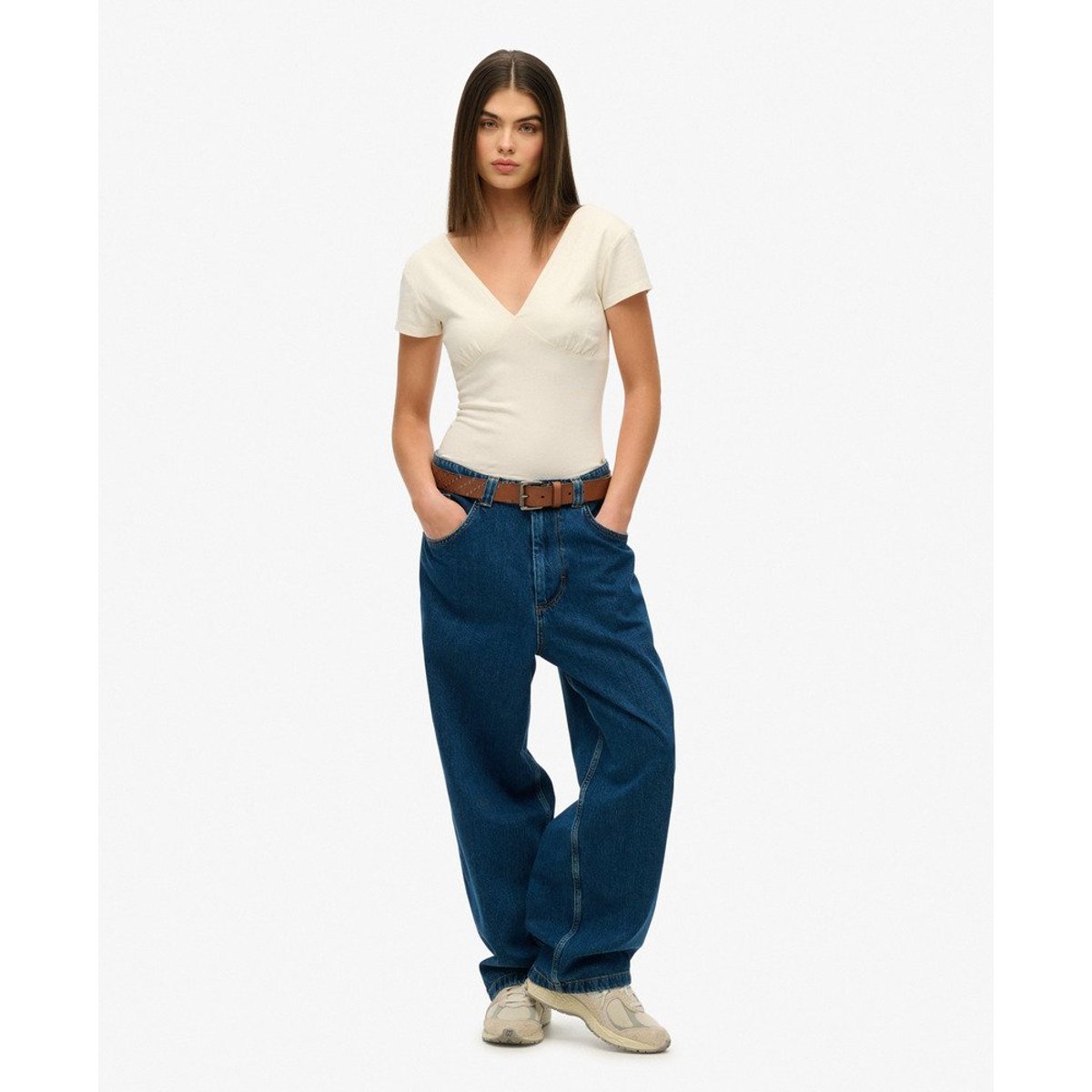 Corset à mancherons blanc cassé, SUPERDRY