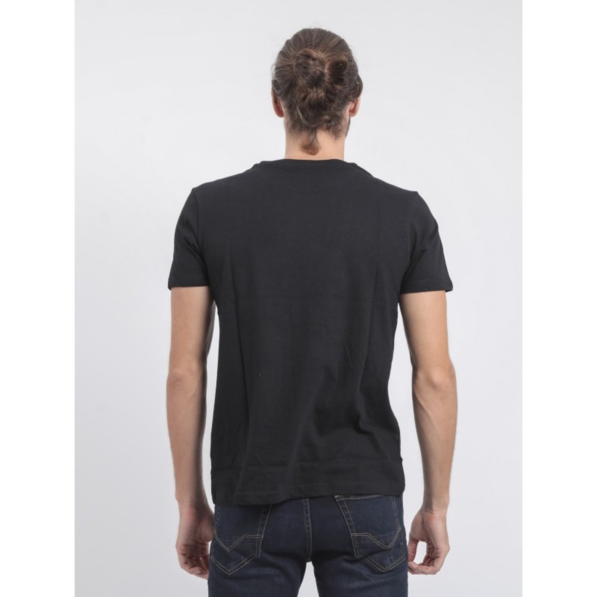 T-shirt Col Rond Pur Coton Janville noir, RITCHIE