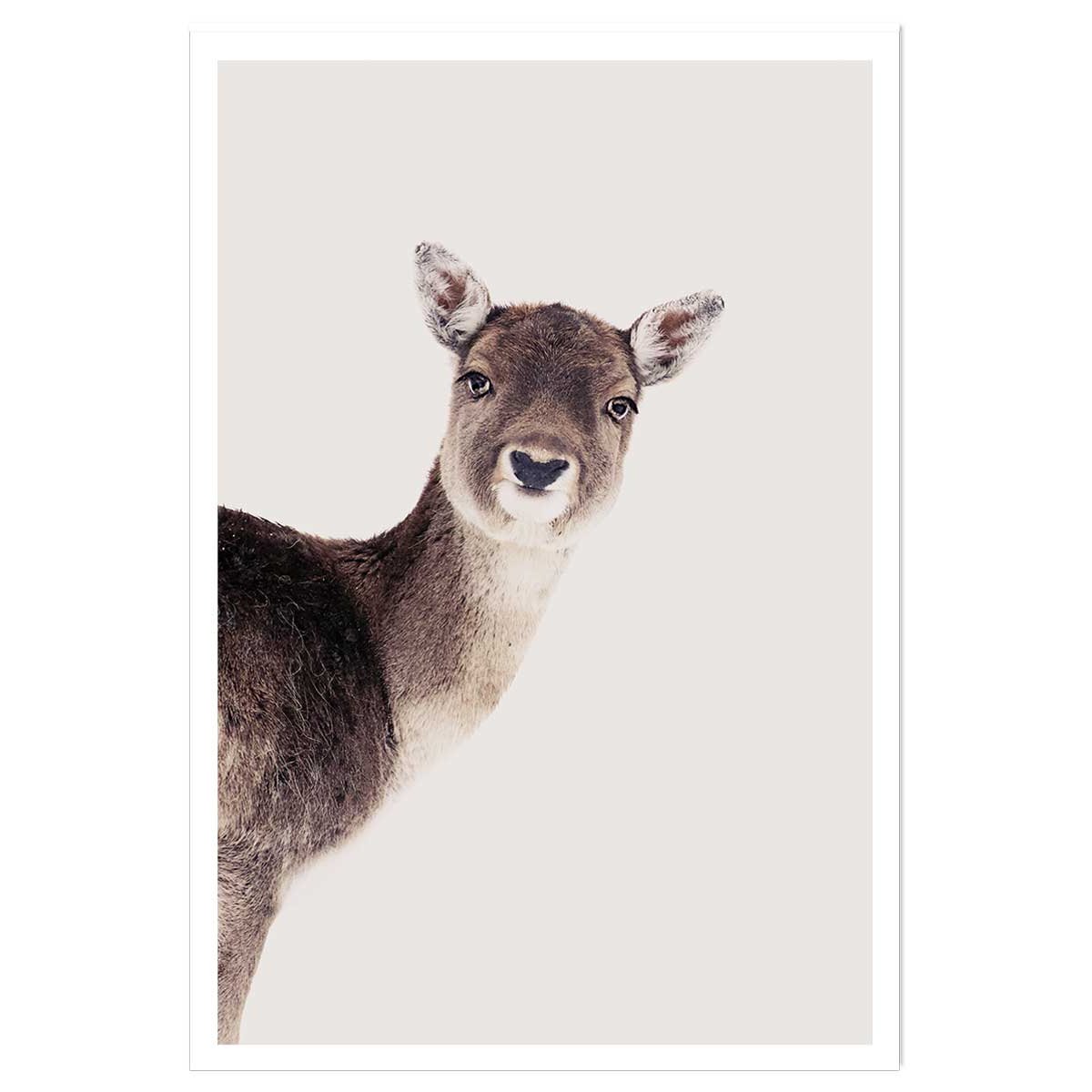 Affiche enfant biche affiche seule, HEXOA
