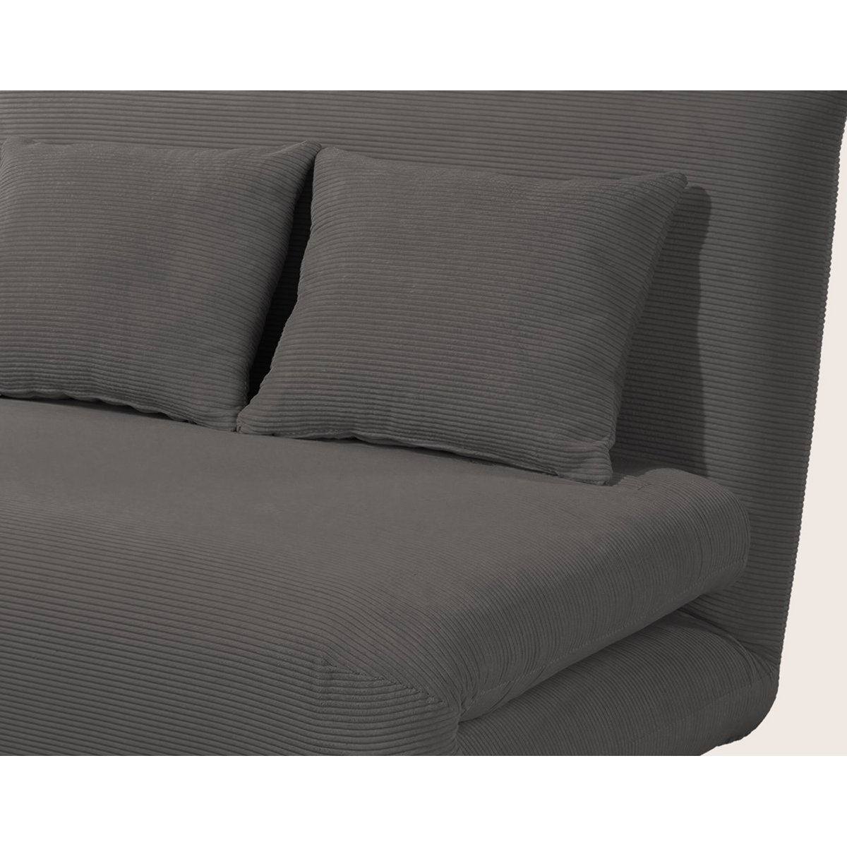 Banquette convertible clic-clac 1 place, LUMI gris, BEST MOBILIER