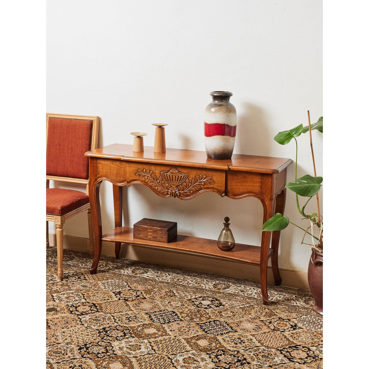 Console en bois René Trotel Francine N°747 - Bon état bois clair, DEBONGOUT