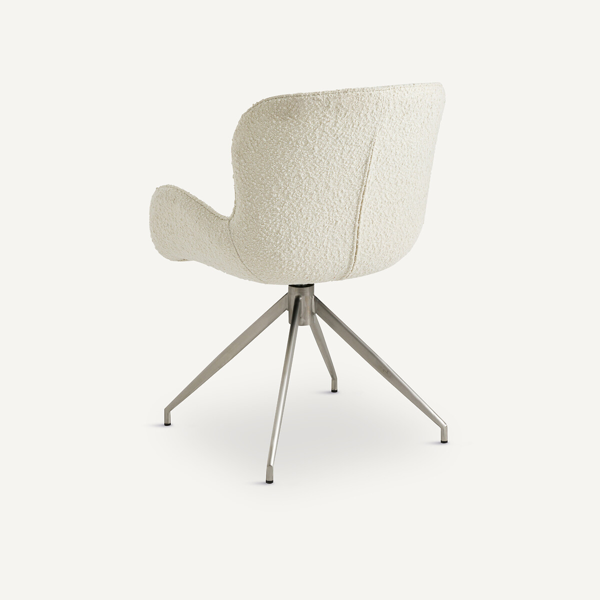 Fauteuil de table bouclette, Asyar craie, AM.PM