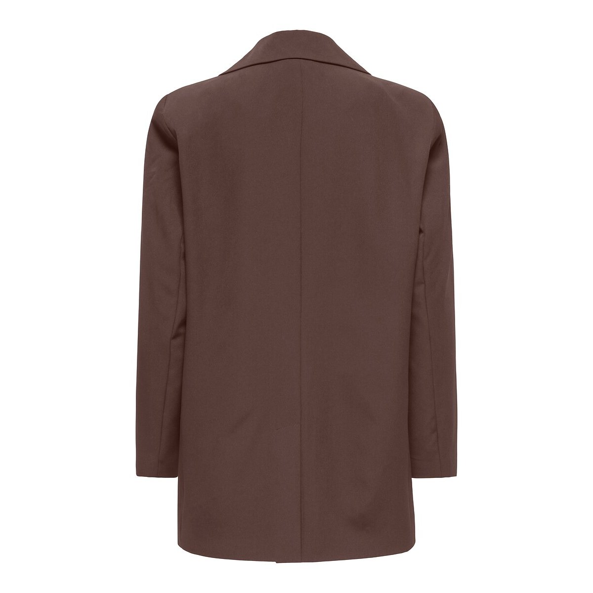 Blazer manches longues doublure imprimé léopard marron chocolat, ONLY