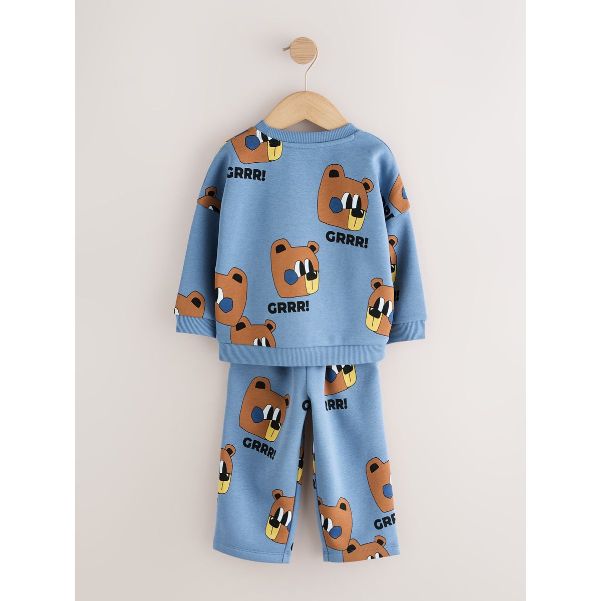 Ensemble jogging et haut imprimé allover bleu, NEXT