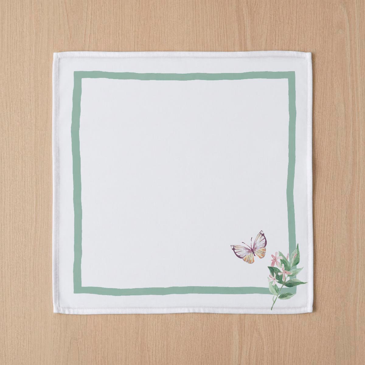 Lot de 4 serviettes en coton 100% Jazmines multicolore, NAF NAF HOME