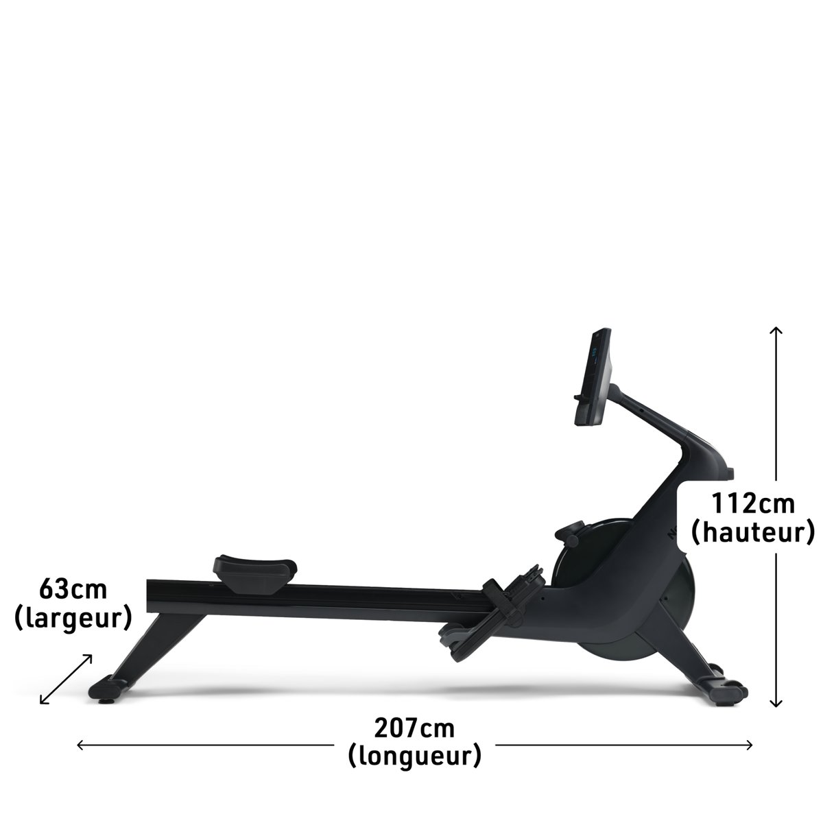Rameur RW300 / 26 niveaux de résistance noir, NORDICTRACK