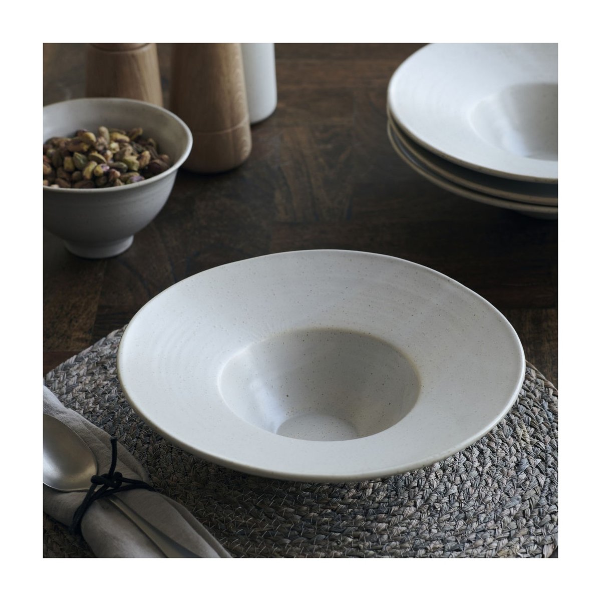 Assiette à Pâte Pion blanc, HOUSE DOCTOR