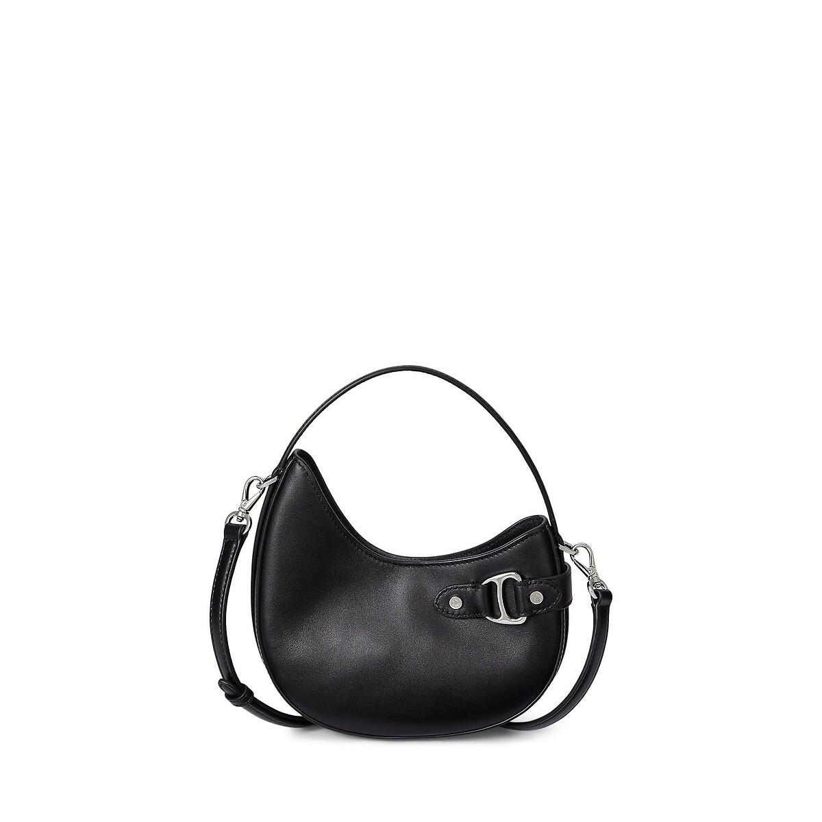 Sac en cuir porté épaule, à bandoulière, TASHA noir, LAUREN RALPH LAUREN