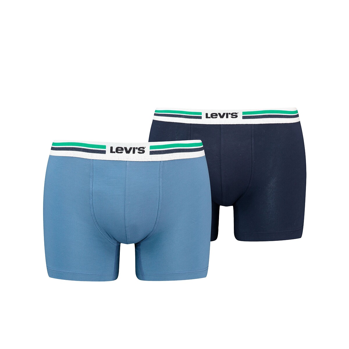 Lot de 2 boxers unis bleu + bleu marine, LEVI'S