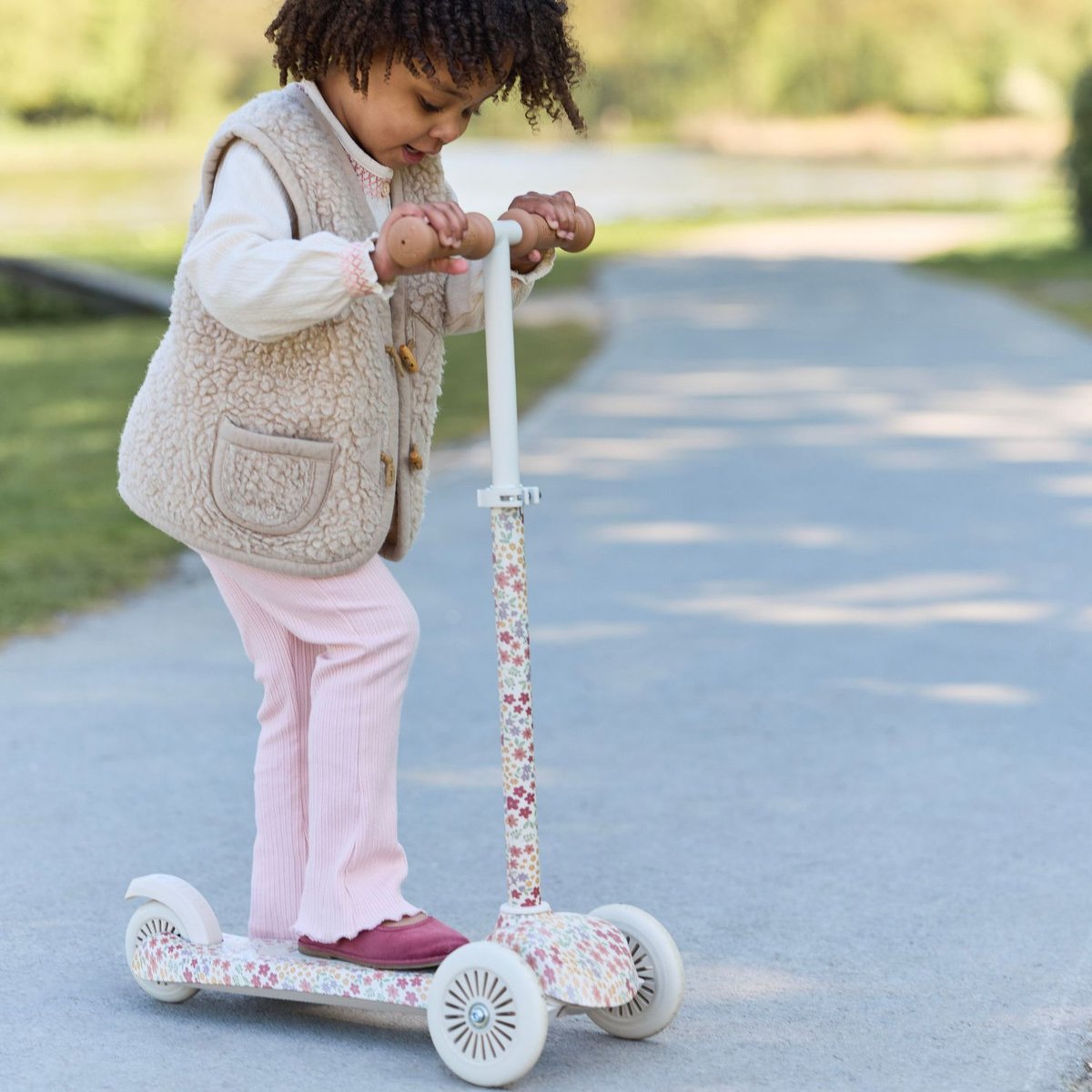 Trottinette blanc cassé, LITTLE DUTCH