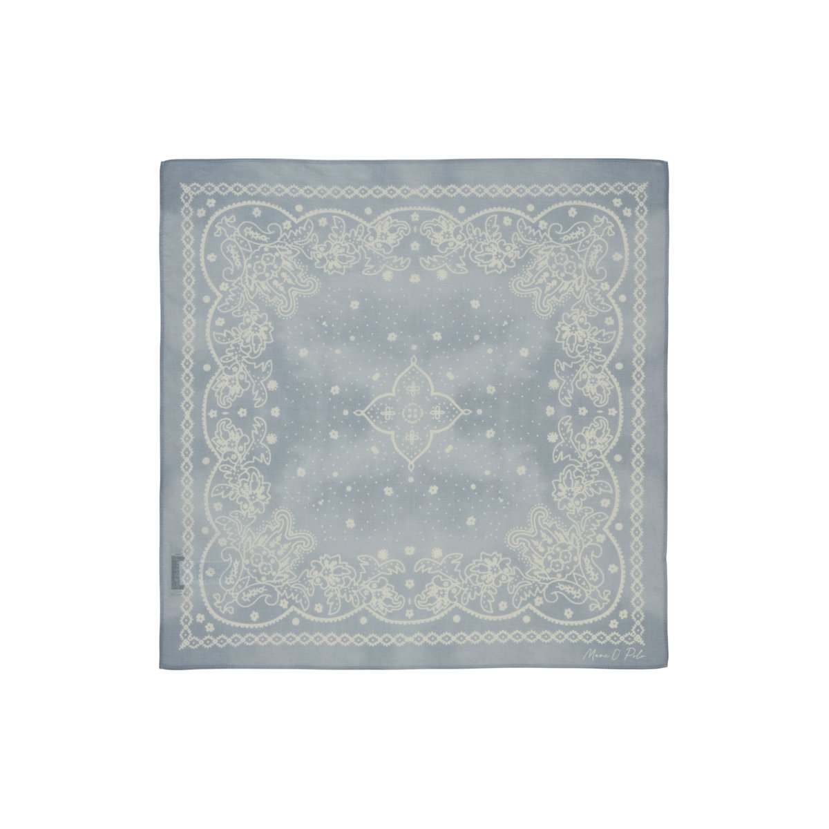 Foulard imprimé en pur coton bio bleu moyen, MARC O'POLO