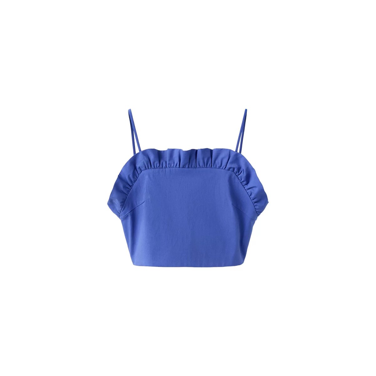 Top court et dos ouvert bleu, MANGO