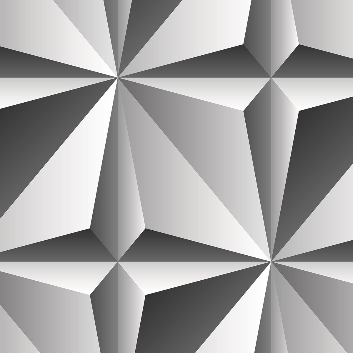 Papier peint metal 3d intissé, HEXOA