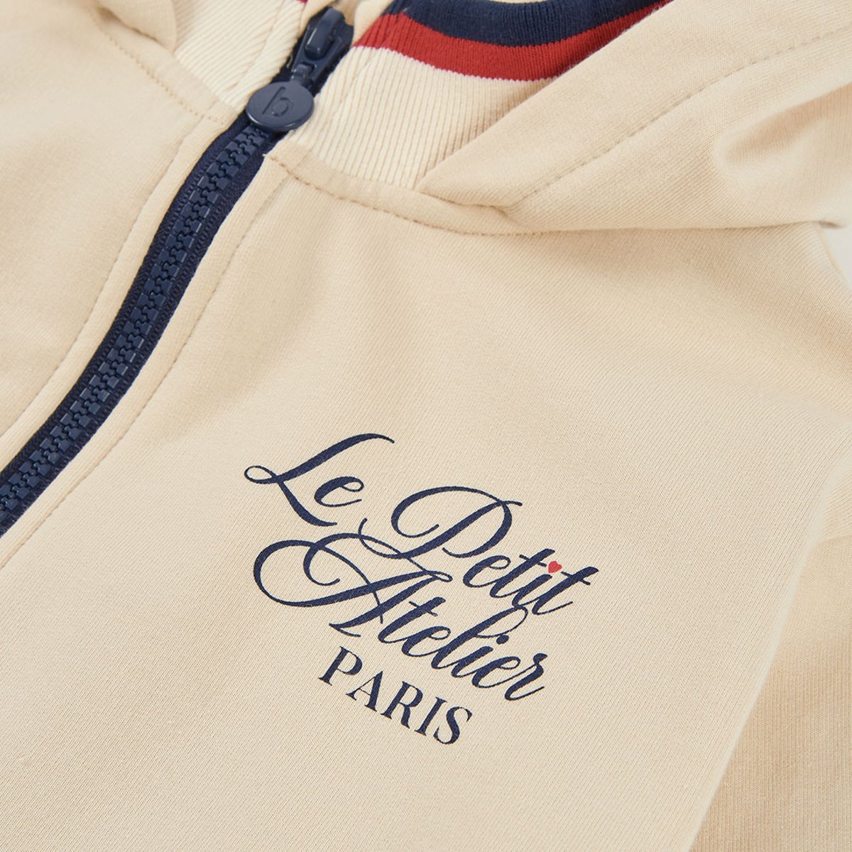 Veste en molleton fille à capuche blanc, BOBOLI