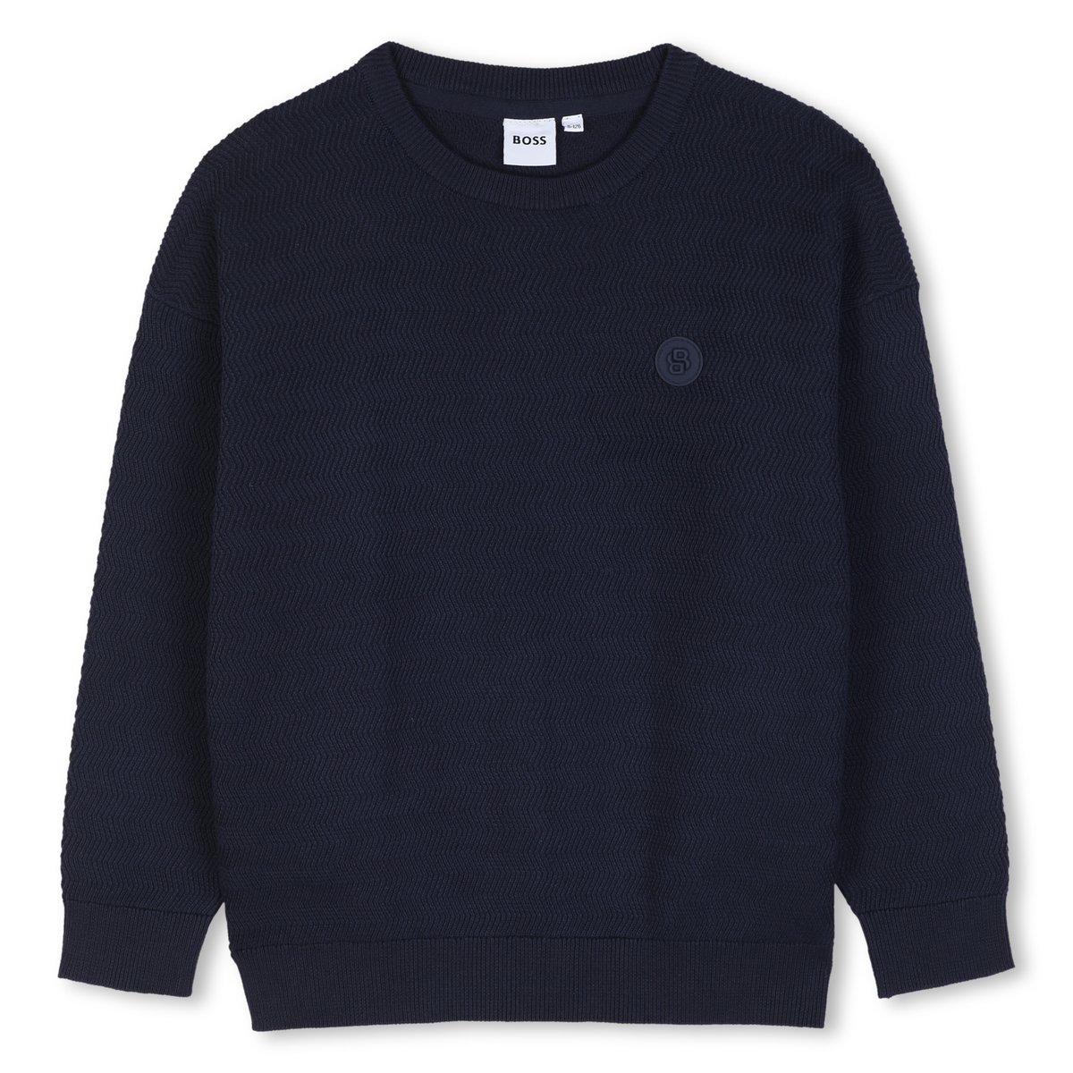 Pull en tricot bleu cargo, BOSS KIDSWEAR