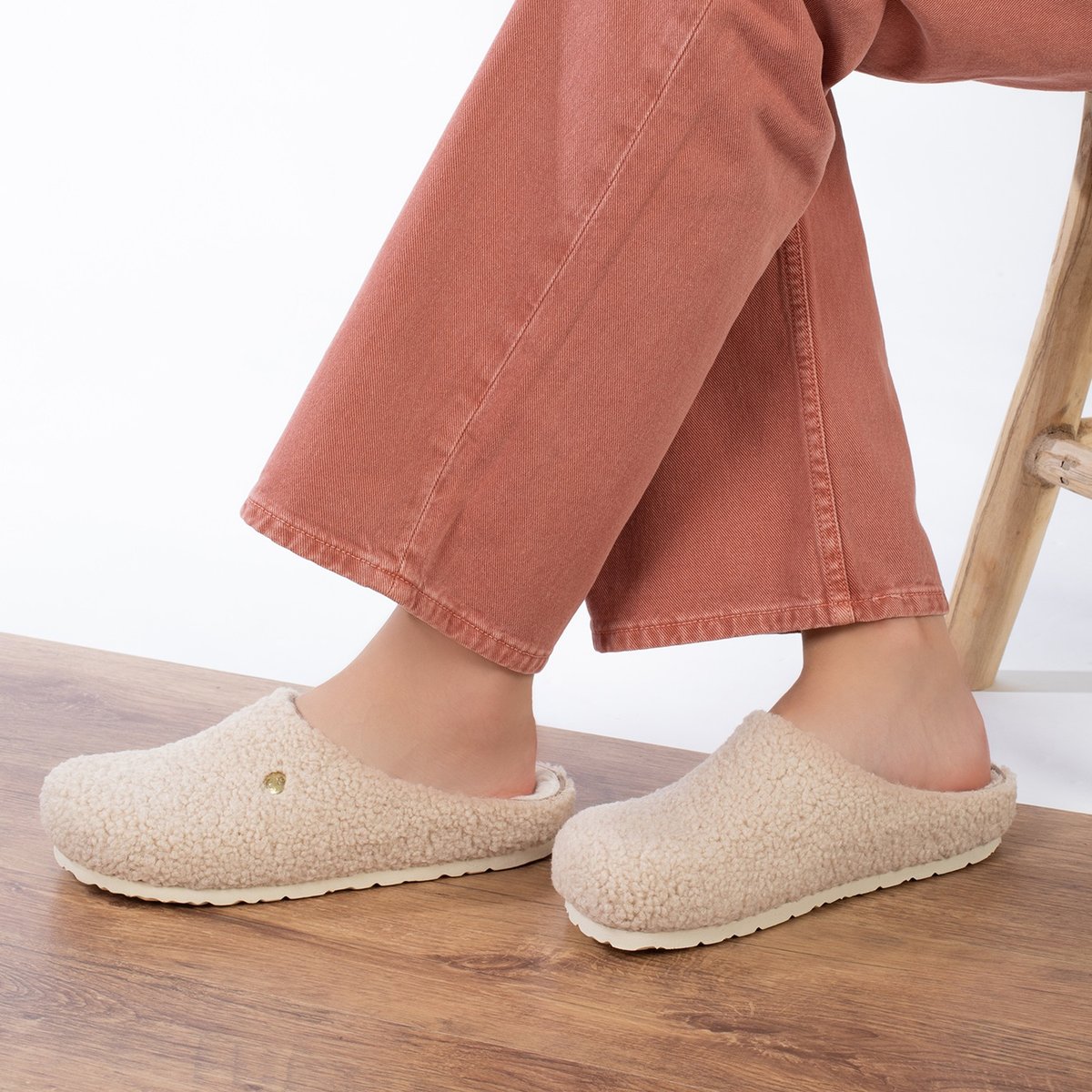 Sabots CLUSAZ pour femme blanc, BAYTON