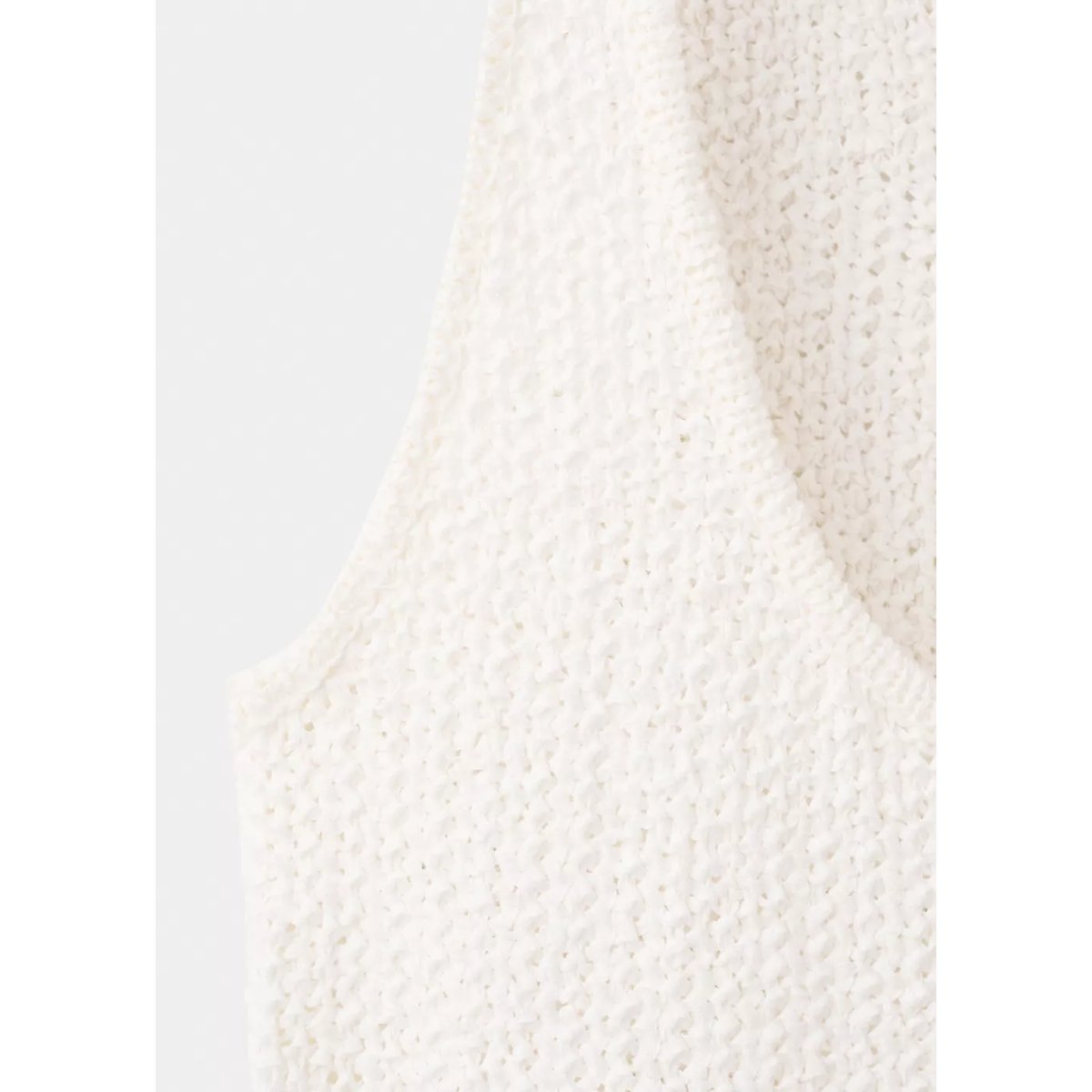 Combinaison tissu combiné ceinture écru, MANGO