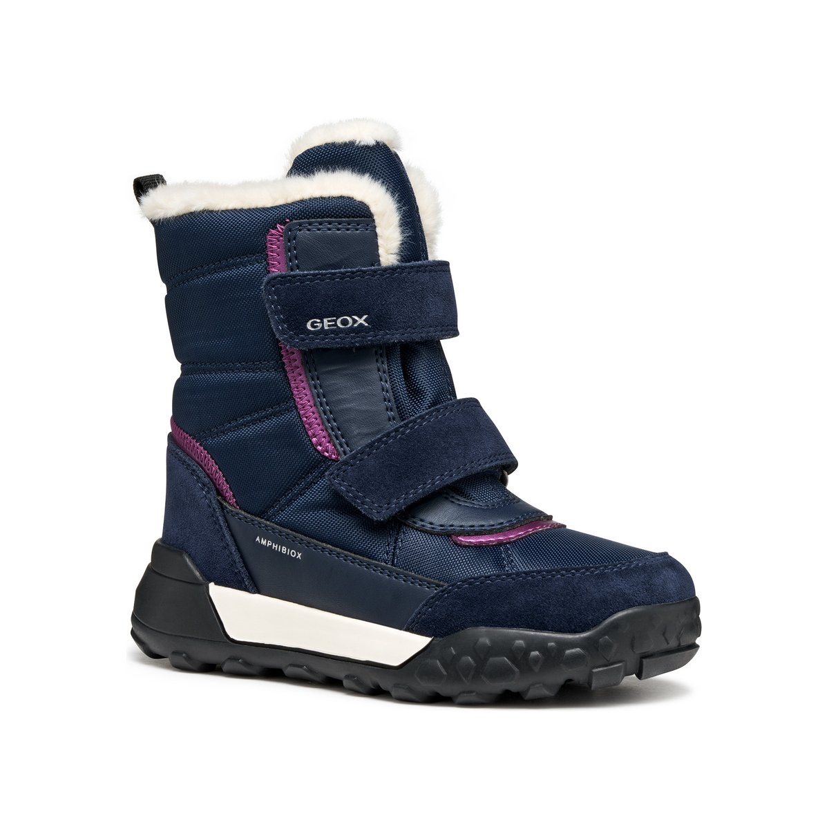 Bottines J TREKKYUP B ABX bleu marine/violet, GEOX