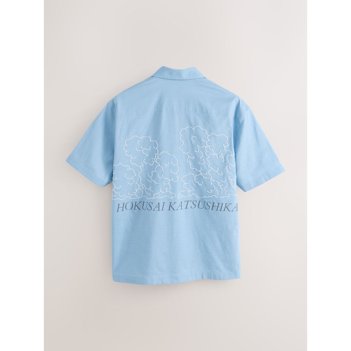 Chemise à manches courtes et motif hokusai bleu, NEXT